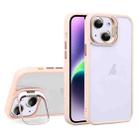 For iPhone 14 Plus U1 Invisible Lens Holder Acrylic + TPU Shockproof Phone Case(Pink) - 1