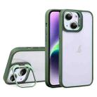 For iPhone 14 U1 Invisible Lens Holder Acrylic + TPU Shockproof Phone Case(Green) - 1