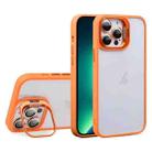 For iPhone 13 Pro Max U1 Invisible Lens Holder Acrylic + TPU Shockproof Phone Case(Orange) - 1