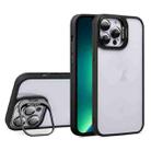 For iPhone 13 Pro Max U1 Invisible Lens Holder Acrylic + TPU Shockproof Phone Case(Black) - 1