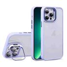 For iPhone 13 Pro Max U1 Invisible Lens Holder Acrylic + TPU Shockproof Phone Case(Light Purple) - 1