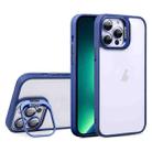 For iPhone 13 Pro Max U1 Invisible Lens Holder Acrylic + TPU Shockproof Phone Case(Dark Blue) - 1