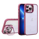 For iPhone 13 Pro U1 Invisible Lens Holder Acrylic + TPU Shockproof Phone Case(Wine Red) - 1