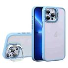 For iPhone 13 Pro U1 Invisible Lens Holder Acrylic + TPU Shockproof Phone Case(Sierra Blue) - 1