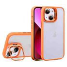 For iPhone 13 U1 Invisible Lens Holder Acrylic + TPU Shockproof Phone Case(Orange) - 1