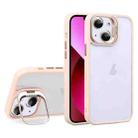 For iPhone 13 U1 Invisible Lens Holder Acrylic + TPU Shockproof Phone Case(Pink) - 1