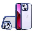 For iPhone 13 U1 Invisible Lens Holder Acrylic + TPU Shockproof Phone Case(Dark Blue) - 1