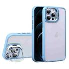 For iPhone 12 Pro Max U1 Invisible Lens Holder Acrylic + TPU Shockproof Phone Case(Sierra Blue) - 1