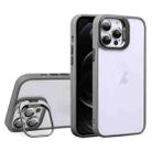 For iPhone 12 Pro U1 Invisible Lens Holder Acrylic + TPU Shockproof Phone Case(Grey) - 1