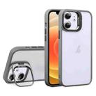 For iPhone 12 U1 Invisible Lens Holder Acrylic + TPU Shockproof Phone Case(Grey) - 1