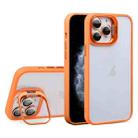 For iPhone 11 Pro Max U1 Invisible Lens Holder Acrylic + TPU Shockproof Phone Case(Orange) - 1