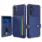 For Samsung Galaxy A15 Magnetic Wallet Card Bag Leather Phone Case(Blue) - 1