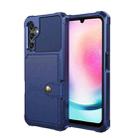 For Samsung Galaxy A15 Magnetic Wallet Card Bag Leather Phone Case(Blue) - 2