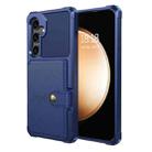 For Samsung Galaxy A55 5G Magnetic Wallet Card Bag Leather Phone Case(Blue) - 2