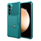 For Samsung Galaxy A55 5G Magnetic Wallet Card Bag Leather Phone Case(Cyan) - 2