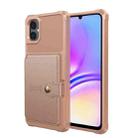For Samsung Galaxy A05 Magnetic Wallet Card Bag Leather Phone Case(Rose Gold) - 2