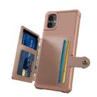 For Samsung Galaxy A05 Magnetic Wallet Card Bag Leather Phone Case(Rose Gold) - 3