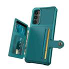 For Samsung Galaxy A05s Magnetic Wallet Card Bag Leather Phone Case(Cyan) - 3