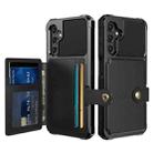 For Samsung Galaxy A24 4G Magnetic Wallet Card Bag Leather Phone Case(Black) - 1