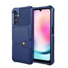 For Samsung Galaxy A25 5G Global Magnetic Wallet Card Bag Leather Phone Case(Blue) - 2
