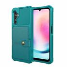 For Samsung Galaxy A25 5G Global Magnetic Wallet Card Bag Leather Phone Case(Cyan) - 2