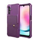 For Samsung Galaxy A25 5G Global Magnetic Wallet Card Bag Leather Phone Case(Purple) - 2
