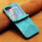 For Samsung Galaxy Z Flip7 Dream Triangle Leather Phone Case with Lanyard(Green) - 2