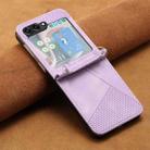 For Samsung Galaxy Z Flip7 Dream Triangle Leather Phone Case with Lanyard(Purple) - 2