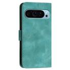 For Google Pixel 9 Pro XL YX0080 Grid Butterfly Embossed Pattern Flip Leather Phone Case with Lanyard(Light Blue) - 3