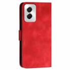 For Motorola Moto G Power 5G 2024 YX0080 Grid Butterfly Embossed Pattern Flip Leather Phone Case with Lanyard(Red) - 3