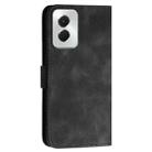 For Motorola Moto G Power 5G 2024 Grid Butterfly Embossed Pattern Leather Phone Case with Lanyard(Black) - 3