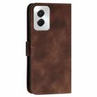 For Motorola Moto G Power 5G 2024 YX0080 Grid Butterfly Embossed Pattern Flip Leather Phone Case with Lanyard(Coffee) - 3