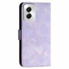 For Motorola Moto G Power 5G 2024 YX0080 Grid Butterfly Embossed Pattern Flip Leather Phone Case with Lanyard(Light Purple) - 3