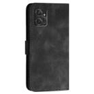 For Motorola Moto G Power 2023 YX0080 Grid Butterfly Embossed Pattern Flip Leather Phone Case with Lanyard(Black) - 3