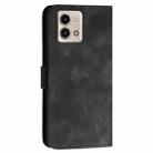 For Motorola Moto G Stylus 5G 2023 YX0080 Grid Butterfly Embossed Pattern Flip Leather Phone Case with Lanyard(Black) - 3