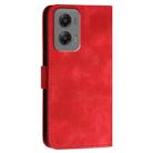 For Motorola Moto G Stylus 5G 2024 YX0080 Grid Butterfly Embossed Pattern Flip Leather Phone Case with Lanyard(Red) - 3