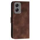 For Motorola Moto G Stylus 5G 2024 YX0080 Grid Butterfly Embossed Pattern Flip Leather Phone Case with Lanyard(Coffee) - 3