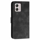 For Motorola Moto G53 / G13 / G23 Grid Butterfly Embossed Pattern Leather Phone Case with Lanyard(Black) - 3