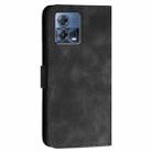 For Motorola Moto S30 Pro 5G Grid Butterfly Embossed Pattern Leather Phone Case with Lanyard(Black) - 3