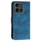 For Motorola Moto G Stylus 5G 2025 Grid Butterfly Embossed Pattern Leather Phone Case with Lanyard(Dark Blue) - 3