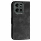 For Motorola Moto G Stylus 5G 2025 Grid Butterfly Embossed Pattern Leather Phone Case with Lanyard(Black) - 3