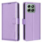 For Honor X6b Litchi Texture RFID Anti-theft Leather Phone Case(Purple) - 1