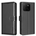 For Honor X5b Litchi Texture RFID Anti-theft Leather Phone Case(Black) - 1