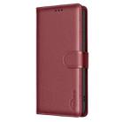 For Honor X9c 5G Global Litchi Texture RFID Anti-theft Leather Phone Case(Red) - 2