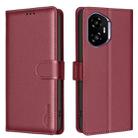 For Honor 300 Litchi Texture RFID Anti-theft Leather Phone Case(Red) - 1