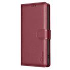 For Honor 300 Litchi Texture RFID Anti-theft Leather Phone Case(Red) - 2