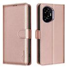 For Honor 300 Litchi Texture RFID Anti-theft Leather Phone Case(Gold) - 1