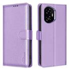 For Honor 300 Litchi Texture RFID Anti-theft Leather Phone Case(Purple) - 1