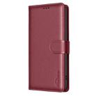 For Honor 300 Pro / 300 Ultra Litchi Texture RFID Anti-theft Leather Phone Case(Red) - 2