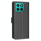 For Honor X8c 4G Litchi Texture RFID Anti-theft Leather Phone Case(Black) - 3